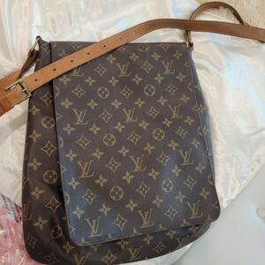 Louis Vuitton Monogram Canvas Crossbody Bag in Brown and Tan
